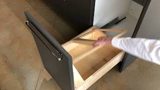 Pull-Out Waste Bin Bottom Frame Removal