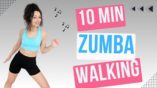 10 MIN ZUMBA DANCE WORKOUT FOR BEGINNERS - Walking Workout - Knee Friendly