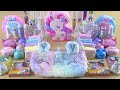 UNICORN SLIME | Mixing makeup and glitter into Clear Slime | Satisfying Slime Videos 1080p