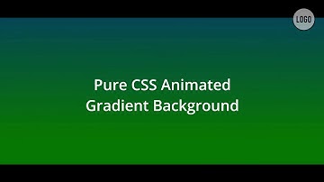 Pure CSS Animated Gradient Background tutorial