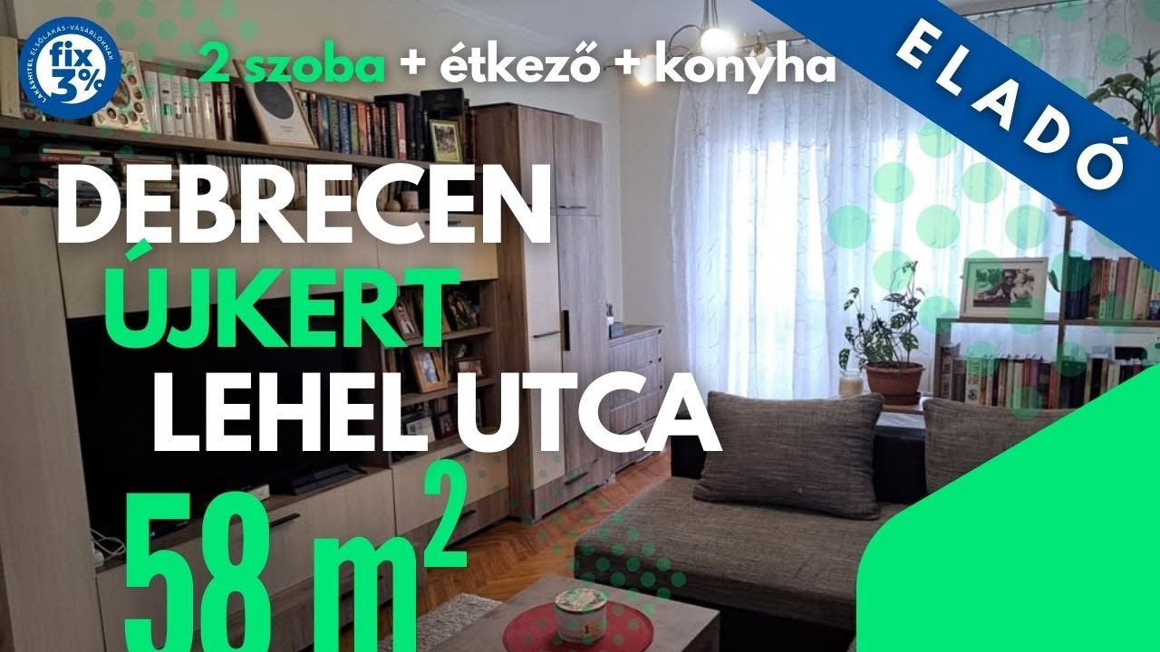 Ingatlanfilm — Debrecen – Újkert, otthonos, panorámás lakás
