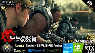 Gears of War 1 PC Gameplay | Xenia Canary | Playable | Xbox 360 Emulator | 2022 Latest