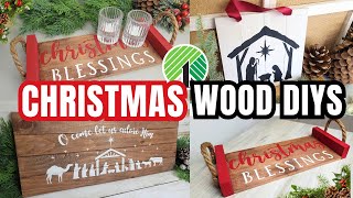 DIY Christmas WOOD Crafts on a BUDGET | SIMPLE Nativity DIYS 2023