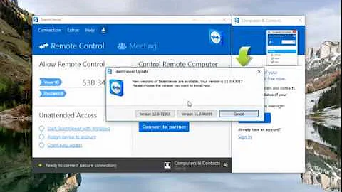 TeamViewer upgrade to version 12