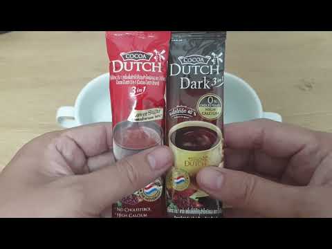 รีวิว Cocoa Dutch 3 in 1 ซองแดงกับซองน้ำตาล ต่างกันอย่างไร