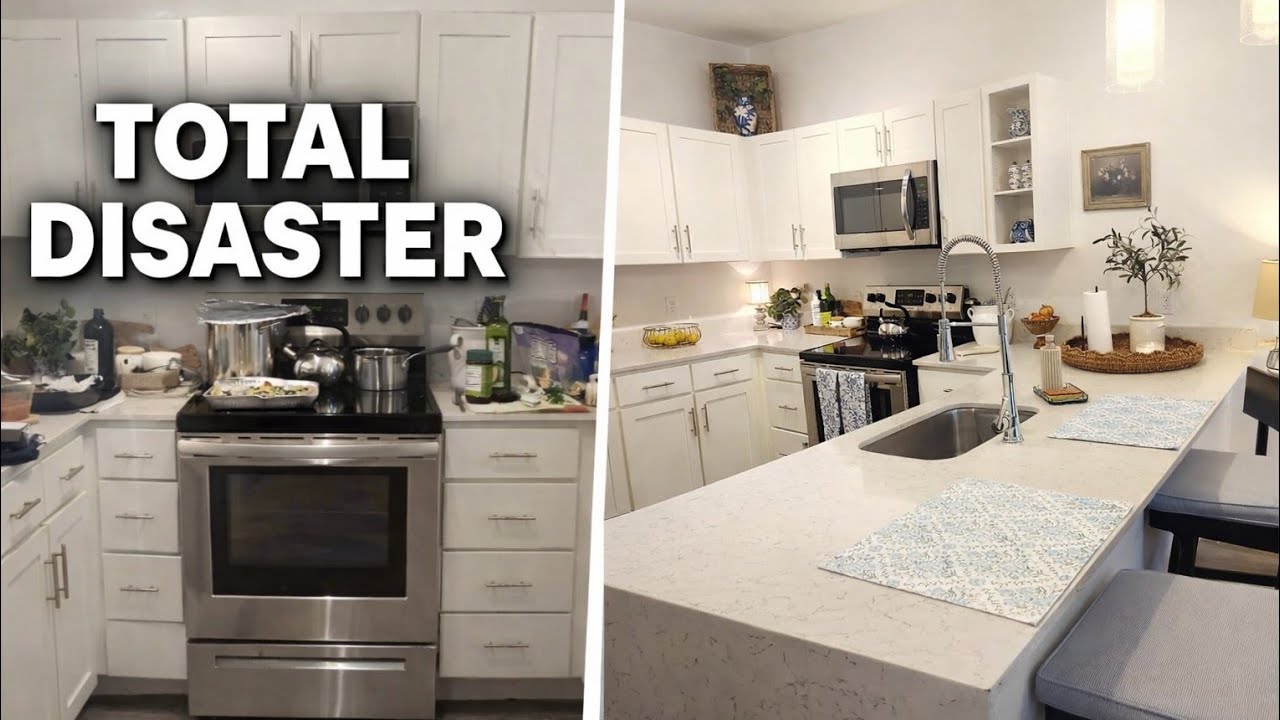Экстремальная уборка и декорирование кухни вместе со мной | От беспорядка к уюту