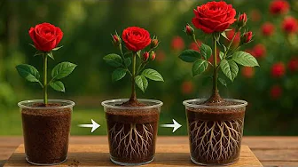 Just with coffee grounds! The “magic potion” helps roses sprout and take root extremely quickly.