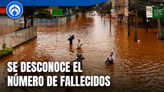 Inundaciones convierten las calles en ríos