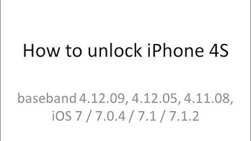 How to unlock iPhone 4S, baseband 4.12.09, 4.12.05, 4.11.08, iOS 7 / 7.0.4 / 7.1 / 7.1.2
