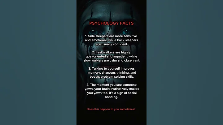 Amazing Psychology Facts About Sleep, Walking, and Behavior