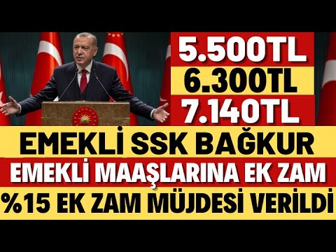 EMEKLİ 4A,4B,4C SSK BAĞKUR VE EMEKLİ MEMUR MAAŞLARINA EK ZAM MÜJDESİ EK ZAM EMEKLİ MAAŞI ARTIŞLAR VA