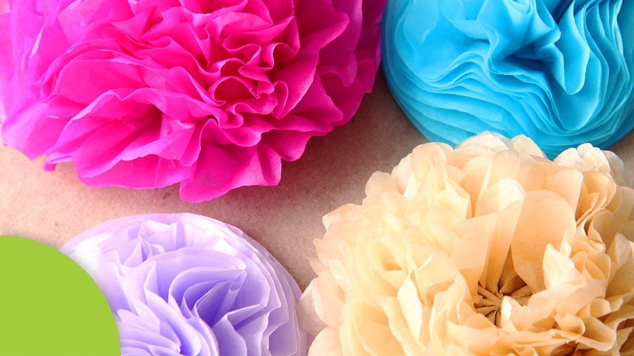 Como hacer Flores decorativas de papel 