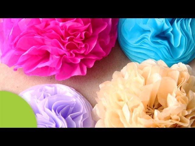 Como hacer Flores decorativas de papel 