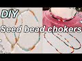 DIY Seed bead choker necklace | Easy summer 2022 jewelry