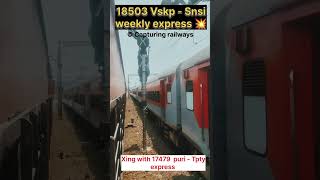 18503 Visakhapatnam - Sainagar Shirdi Weekly Express|| Overtaking puri - Tirupati Exp || #shortsfeed