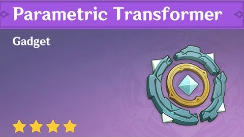 weekly reminder to do your parametric transformer(2) | Genshin Impact