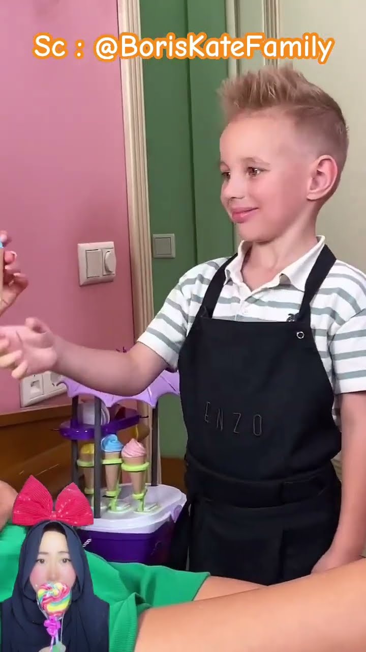 DIA MENJUAL ESKRIM PALSU PADA PAPA DAN MAMA ⁉️ tapi ending nya ?@BorisKateFamily #shorts #funny