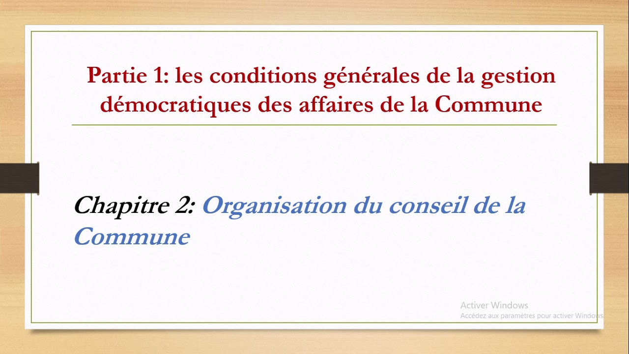 #loi organique 113-14 relative aux communes PARTIE  1   #القانون التنظيمي 113.14 المتعلق بالجماعات