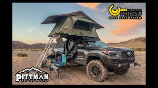 In todays video i install a pittman outdoors rooftop tent (rtt) onto
prinsu cabrack roof rack on my 2020 toyota tacoma trd offroad 4x4 by
useing prinsus te...