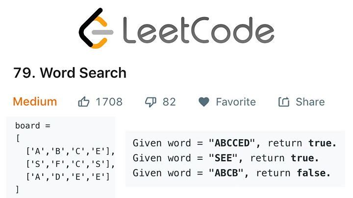 LeetCode Word Search Solution Explained - Java