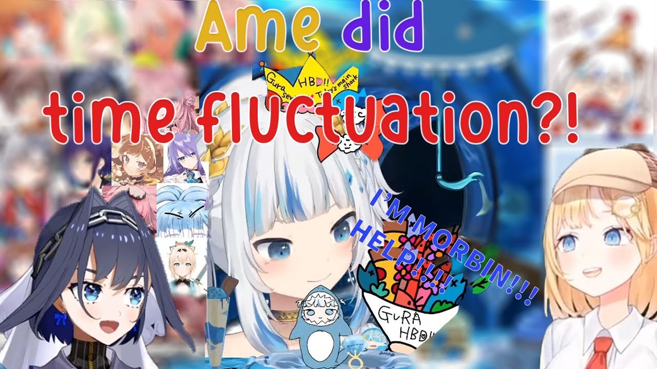 When Gura and Ame messing with Time too much Causing Time Fluctuation!!