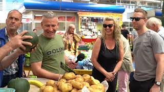 LUDNICA NA ZELENOJ PIJACI U ZENICI ŠTANDOVI PUCAJU OD ROBE