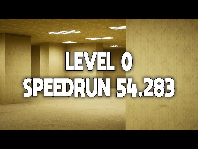 Speedrunning (New levels), Escape The Backrooms Wiki