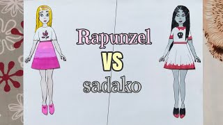 Paper doll dress up - Rapunzel vs Sadako outfit 👗competition - Little kids creations✨ Paper doll dress up - Rapunzel vs Sadako outfit 👗competition - Little kids creations✨