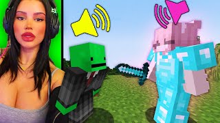 Playing Minecraft Proximity Chat with E-Girls! (HCF)
