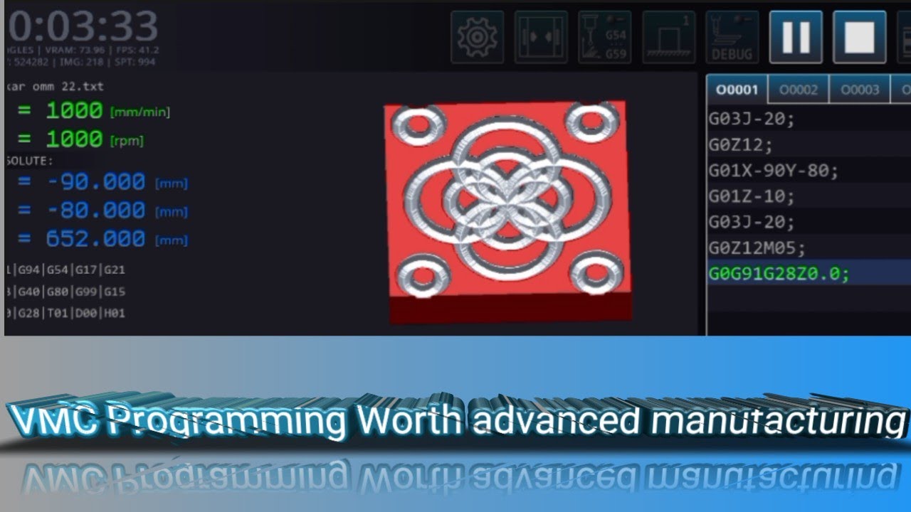 Vmc Program Code VMC Programming Worth advanced manufacturing - YouTube