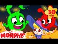 Orphle Steals Halloween Candy - BRAND NEW | Morphle vs Orphle | Cartoons for Kids