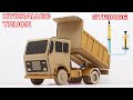 Make Hydraulic Dump Truck  using Syringe /Remote Controlled Electric  Dump Truck /gear shift