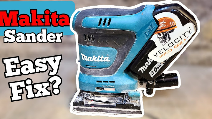Repairing a Makita DBO480 Cordless Sander that won't start up after a drop.