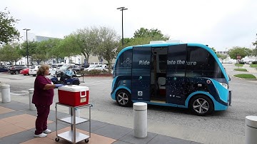 NAVYA, Beep & JTA Autonomous Shuttles Help Transport COVID-19 Tests at Mayo Clinic in Jacksonville
