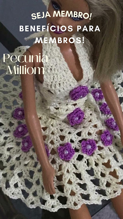 How to Make Doll Bed Cushion Part 1 - Blouse - Bed Doll - Crochet Barbie  With Pecunia Milliom 