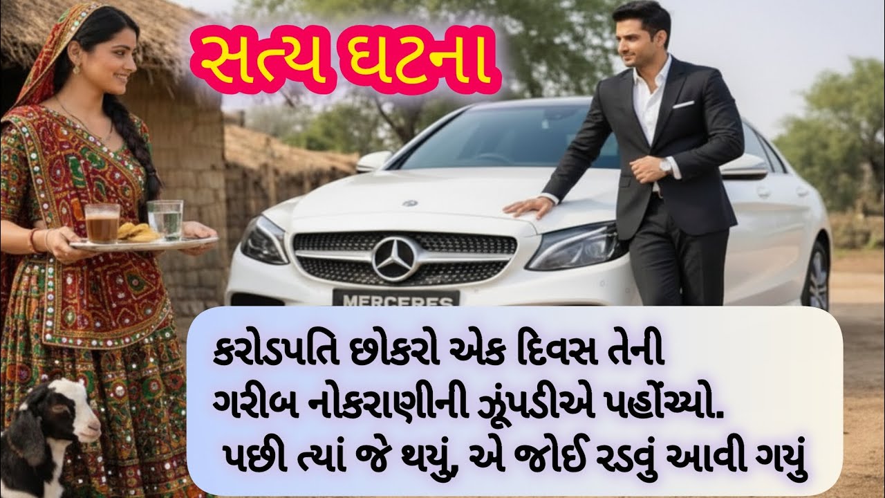 કરોડપતિ છોકરો ગરીબ નોકરાણી ના ઝૂંપડીએ પહોંચ્યો પછી જે થયું એ.... | Gujarati Suvichar| true story...