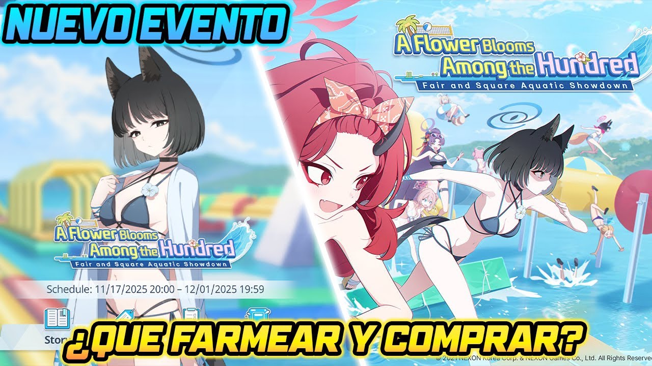 【Blue Archive】Evento: Una flor florece entre cien | ¿Qué farmear y como hacerlo?
