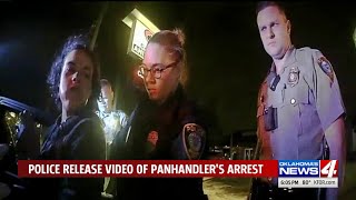 Newly-released body camera video shows arrest of `aggressive panhandler`