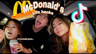 TESTING VIRAL MCDONALD'S TIKTOK HACKS