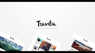 Overview of Travelia, travel blog Joomla template