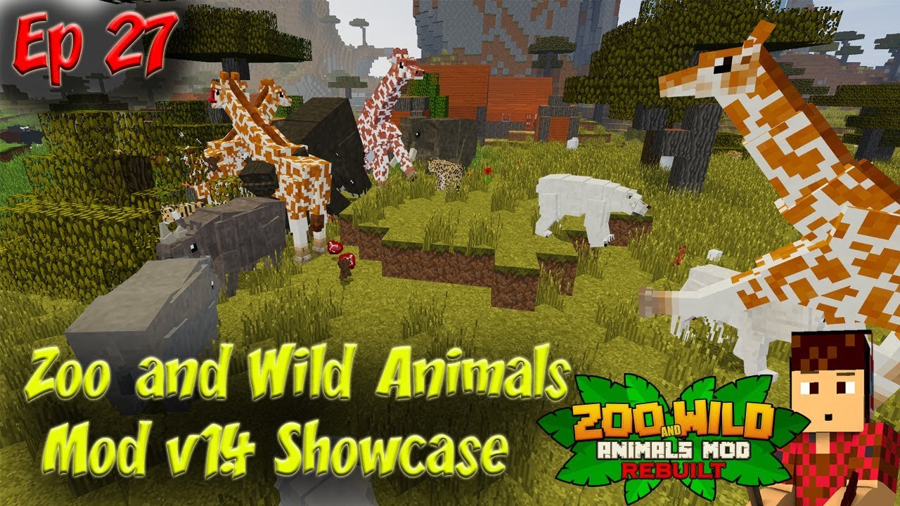 Zoo and Wild Animals Mod Showcase  Minecraft Animals Ep27 - YouTube