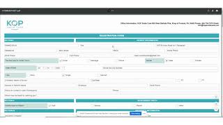 KOP Medical History Online Fillable Form screenshot 2