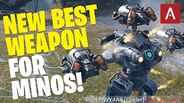 New Best Weapon CINDER Perfect For Minos! War Robots Test Server Gameplay WR