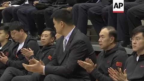 North Korean and China basketball teams play joint friendly match - DayDayNews