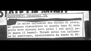 BLOODVOMIT - Rehearsal (Demo, 19/01/1986 US Thrash/Death Metal/Noise)