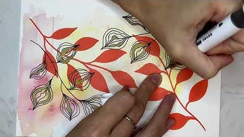 Meditative Drawing 🍁Abstract Leaf Patterns