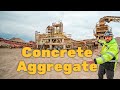 Crushing and washing concrete aggregate
