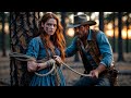Bound to a Tree in the Forest Until the Cowboy Rode Through the Shadows and Pulled Her Away