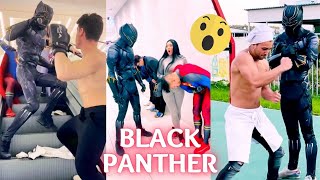 Black Panther to the Rescue! Trending TikTok Videos | Black Panther Tiktok