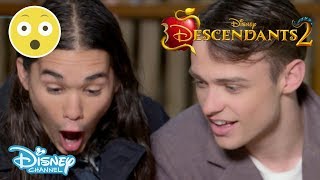 Descendants 2 | Spider Challenge ft. Thomas Doherty & Booboo Stewart 🕷 | Disney Channel UK